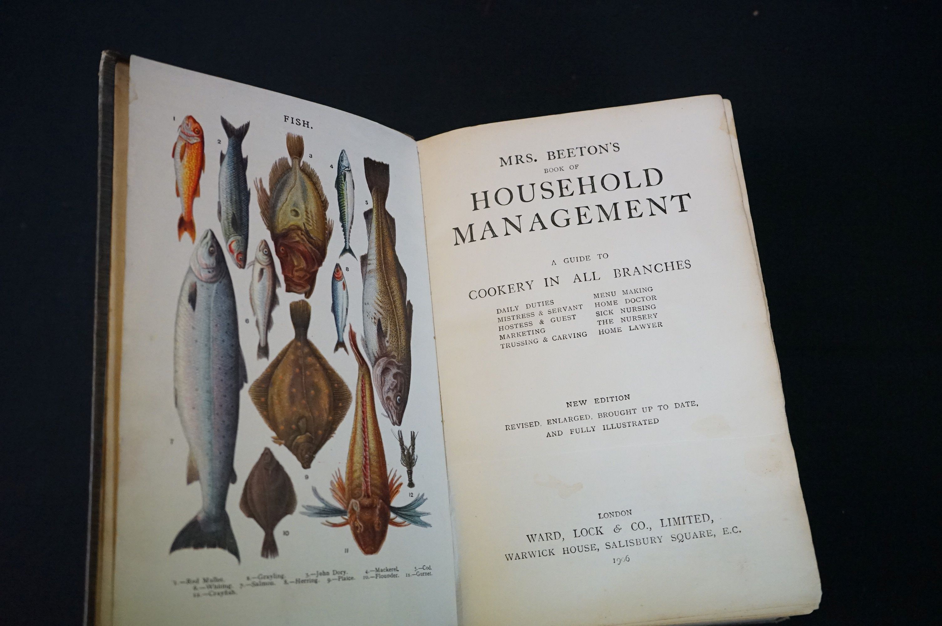 Three antique hardback books to include Burkes Peerage 1893, Mrs Beetons book of household - Image 8 of 12