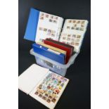 A collection of British and World stamps contained within albums.