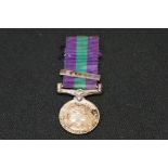 A British Miniature General Service Medal With Malaya Clasp Complete With Original Ribbon.