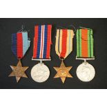A British Full Size World War Two Medal Group To Include The 1939-1945 Defence Medal, The 1939-