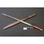 A British World War One 1907 Pattern Bayonet With Hooked Quillion, Good Clear Cypher Marks And Broad