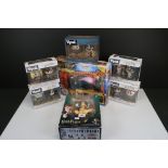 Five boxed Funko Vynl. Harry Potter collectibles to include Rubeus Hagrid & Harry Potter, Dobby &