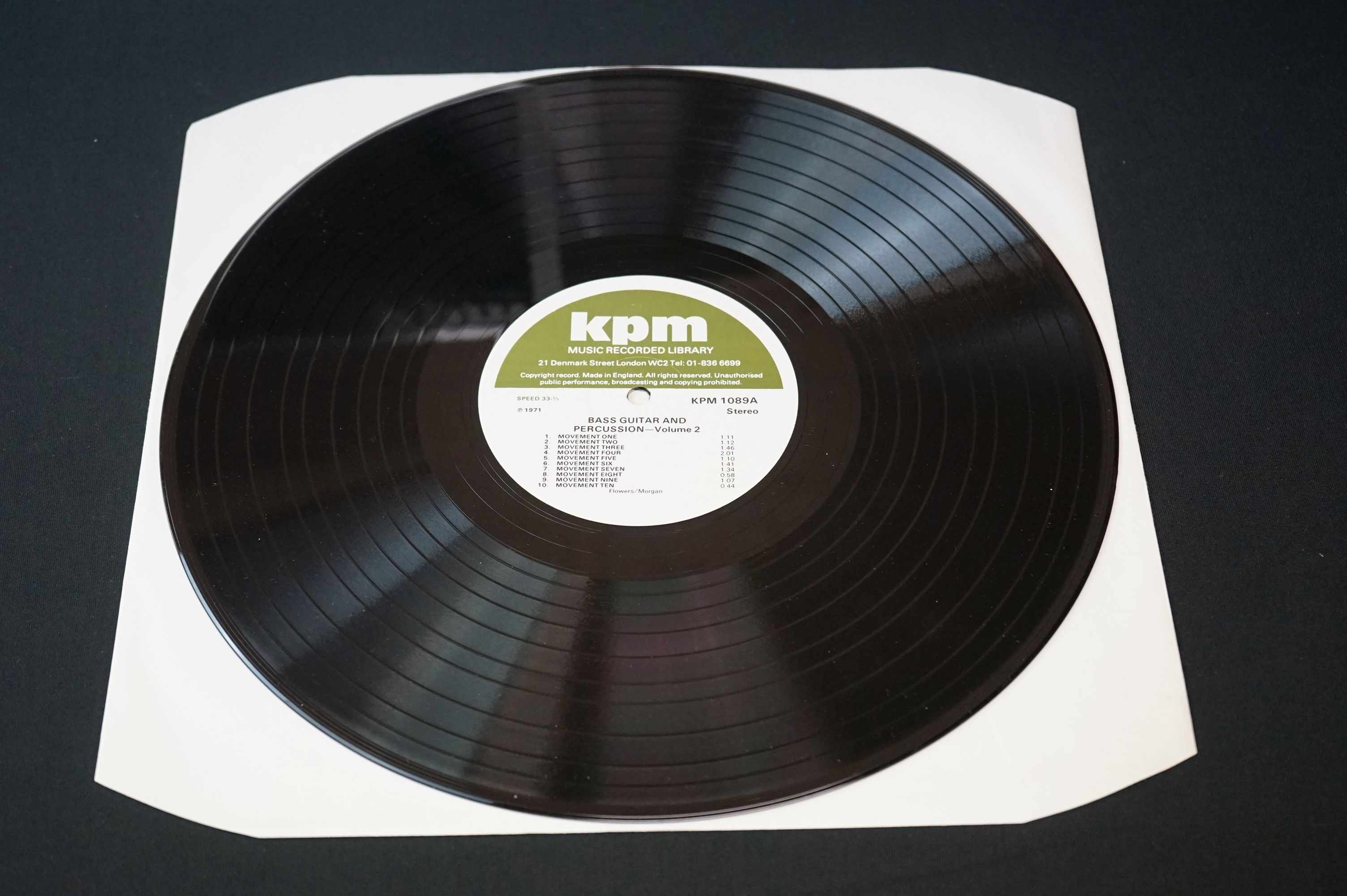 Vinyl - Vinyl - Library Music - KPM Music Recorded Library - Bass Guitar And Percussion Vol. 2 - Image 2 of 4