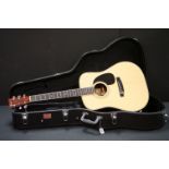 Guitar - 1970's Fender F-65 dreadnought acoustic guitar. Comes with a Stronghold hardcase.