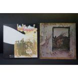 Vinyl - Two Led Zeppelin LP's to include Two (K 40037) green and orange Atlantic labels, white inner