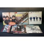 Vinyl - 12 Beatles LP's to include Please Please Me, Beatles For Sale, Help!, Revolver, Rubber Soul,