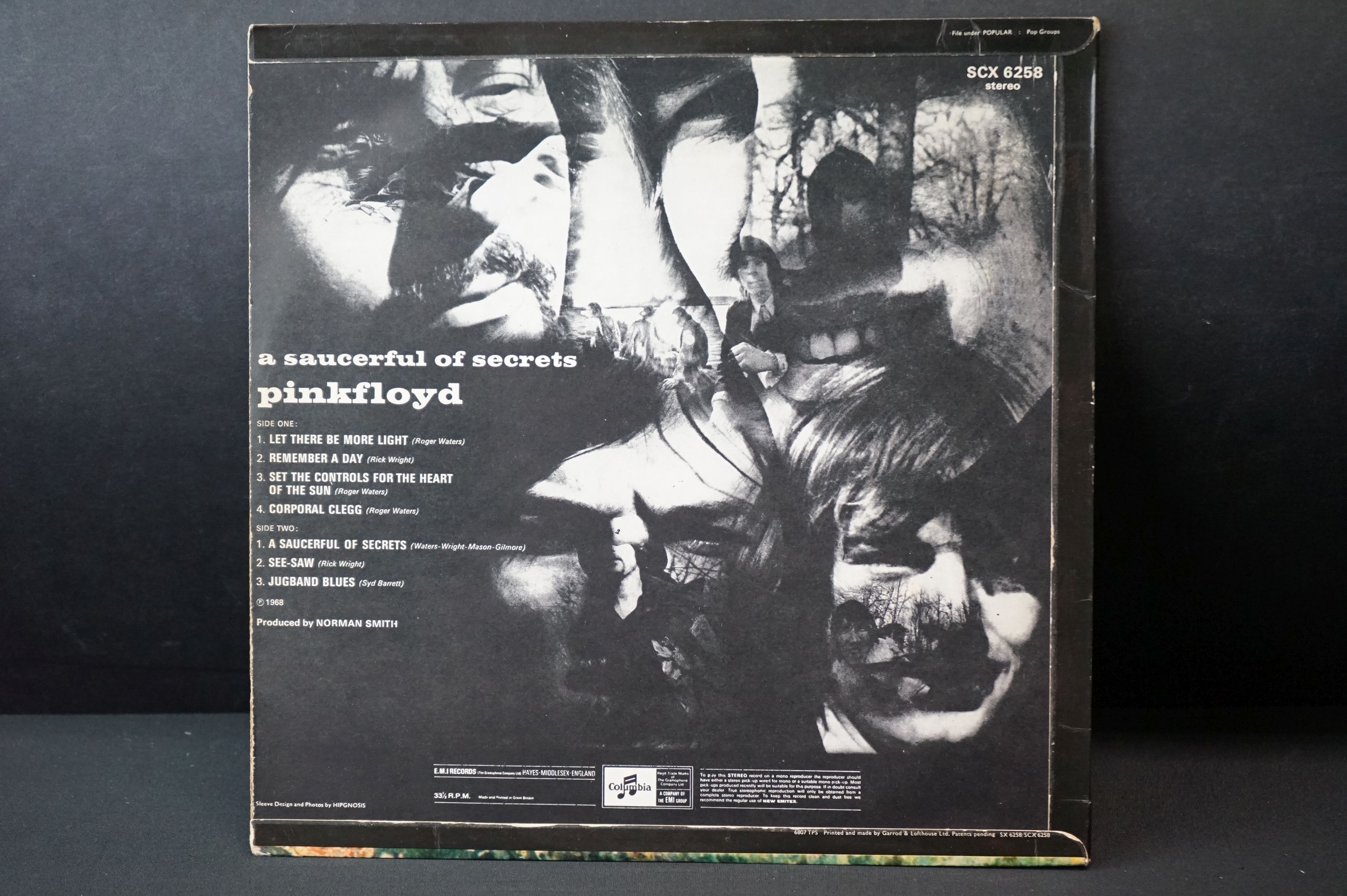 Vinyl - Pink Floyd - A Saucerful Of Secrets (1968 UK 1st pressing Stereo, Blue Columbia Records - Image 5 of 5