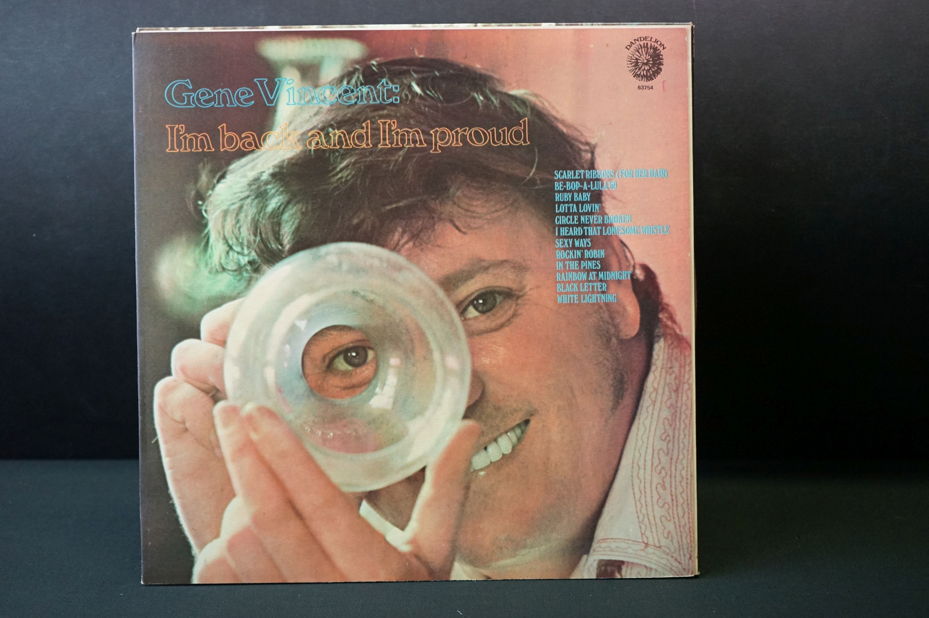 Vinyl - Gene Vincent - I?m Back And I?m Proud. Original UK 1969 1st pressing (Dandelion Records, S