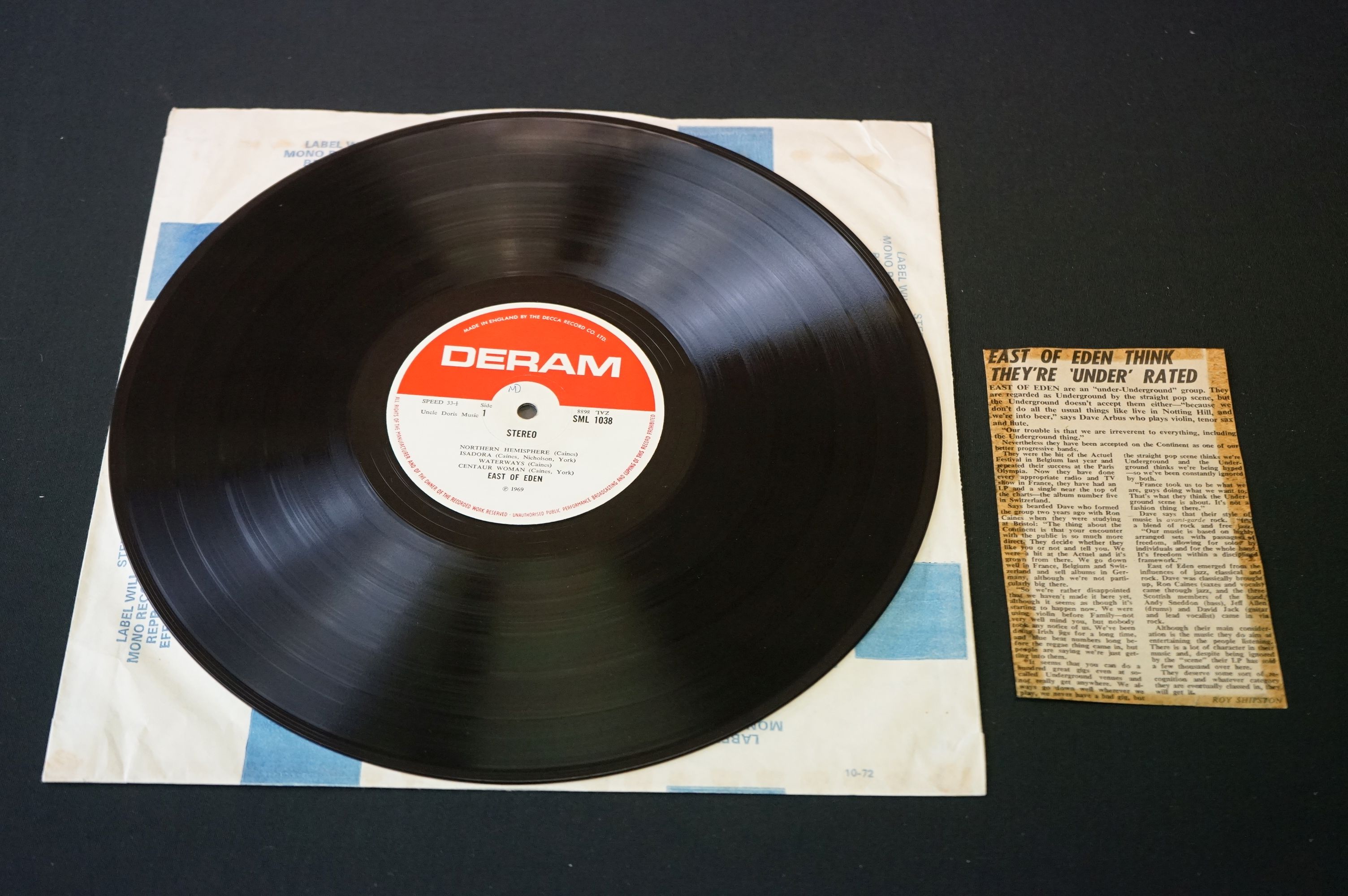 Vinyl - East Of Eden - Mercator Projected By East Of Eden. UK 1st pressing Stereo on Deram - Image 2 of 4