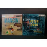 Vinyl & Autograph - Henry Mancini - 2 LP?s one signed and dedicated on back by Henry Mancini.