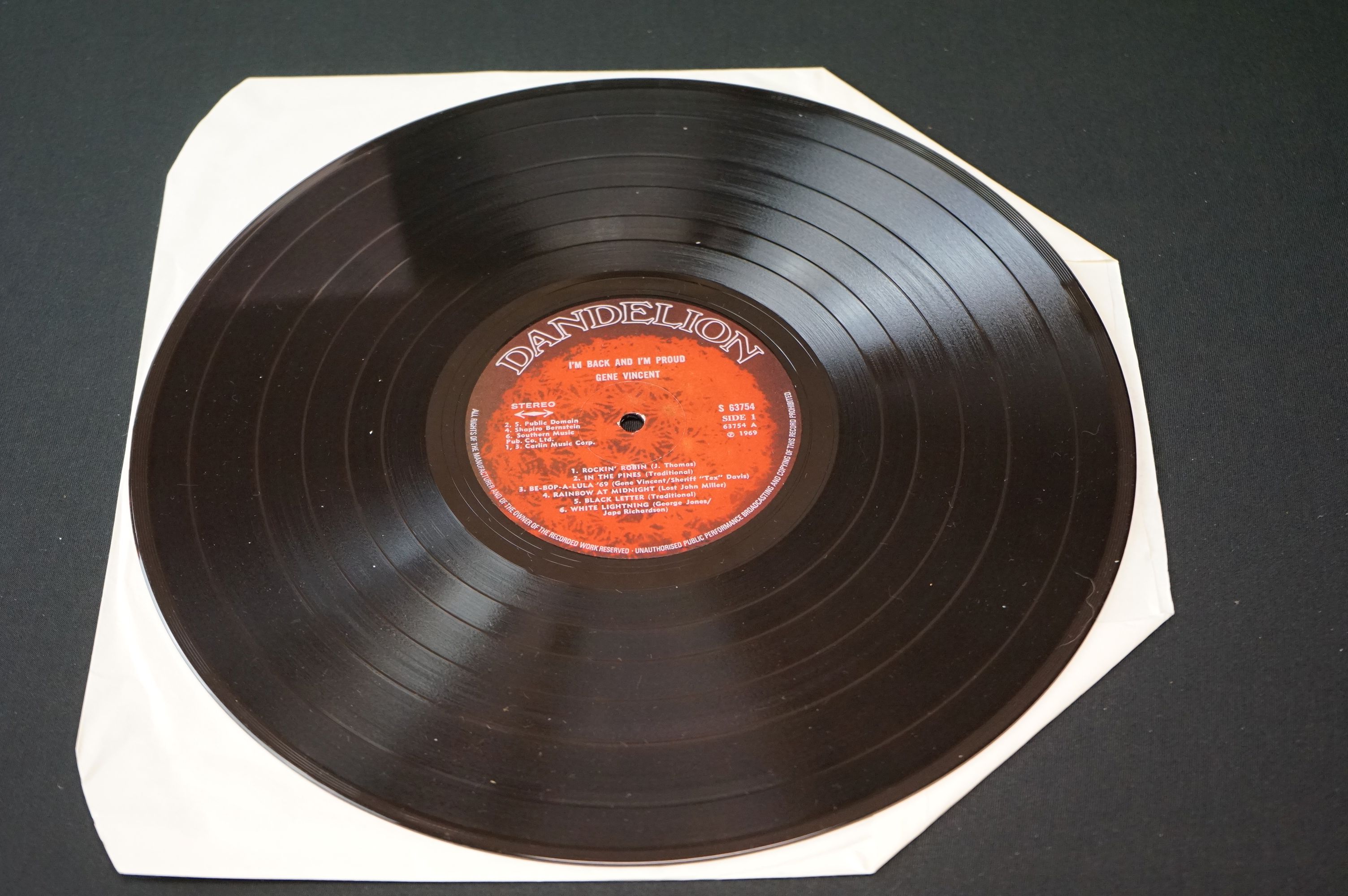 Vinyl - Gene Vincent - I?m Back And I?m Proud. Original UK 1969 1st pressing (Dandelion Records, S - Image 2 of 5