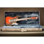 Guitar - A Burns Double Six Club Series 12 string electric guitar with Burns hard case.