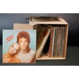 Vinyl - Approx 40 rock, pop, soul etc LP's including David Bowie, The Faces, 10CC, Abba, Rod