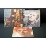 Vinyl - 3 David Bowie LP's to include The Rise & Fall Of Ziggy Stardust (SF 8287) name to label