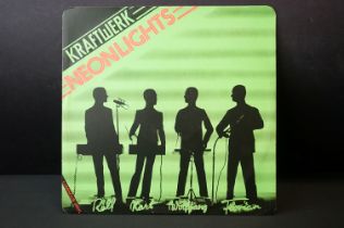 Vinyl - Kraftwerk - Neon Lights. Rare Uk 12? Promo 1st pressing 1977, luminous vinyl, Promo Gold
