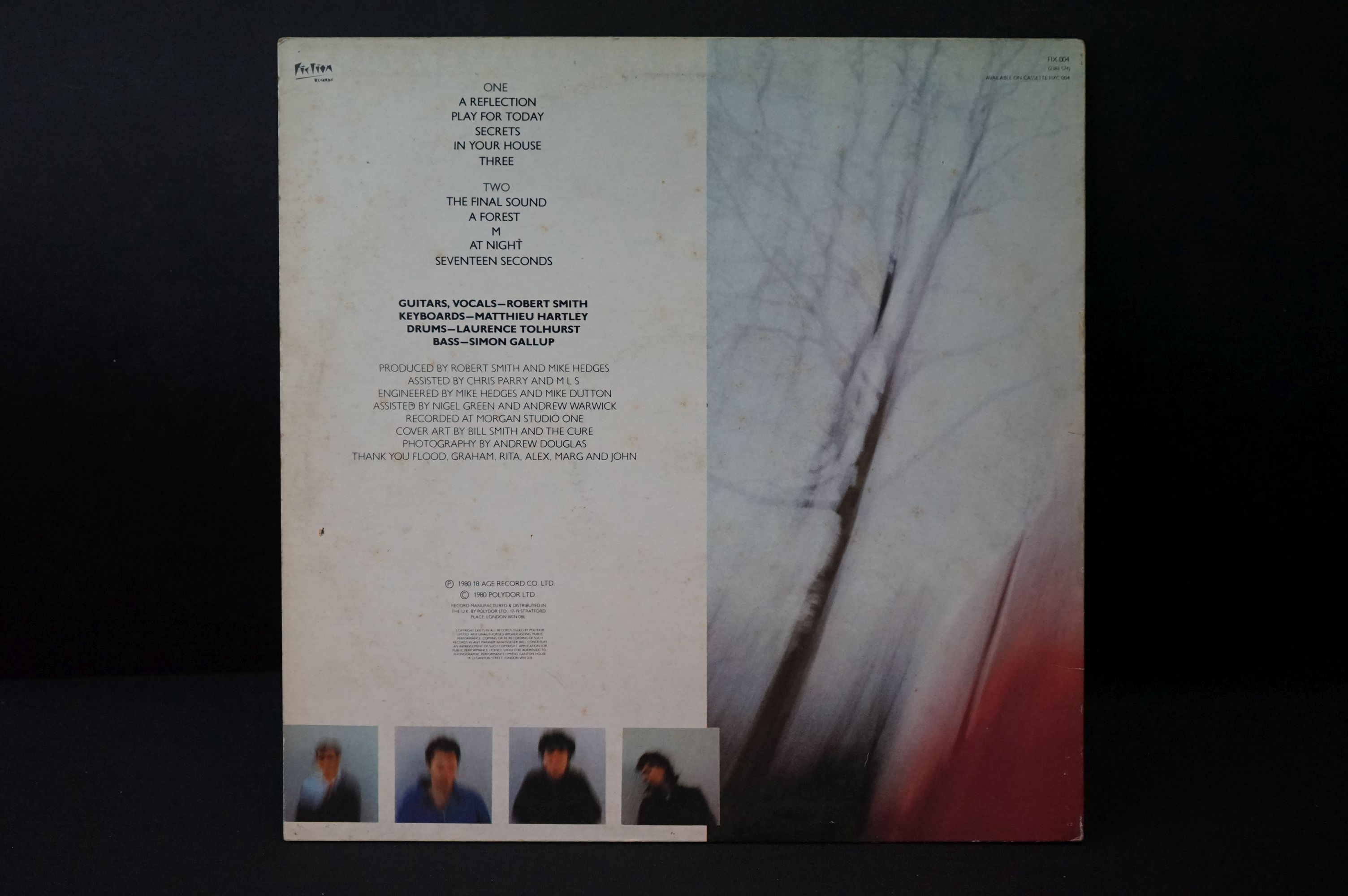 Vinyl - The Cure - 4 original UK albums to include: The Head On The Door (FIXH 11) VG+ / EX (with - Image 11 of 14