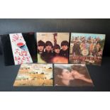 Vinyl - The Beatles & Members 5 LP's to include Sgt Pepper with The Gramophone Co Ltd and Sold In UK