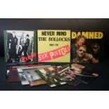 Vinyl - 10 Punk & New Wave LP's to include Sex Pistols Never Mind The... (V2086) matrices A7 / B5 12