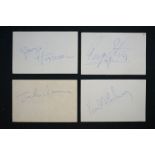 Memorabilia - Full set of The Beatles autographs John Lennon, Paul McCartney, George Harrison, and