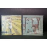 Vinyl - 2 Genesis LP's to include Trespass (CAS 1020) pink scroll label, gatefold sleeve with