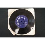 Vinyl - Buster's All Stars Rock Steady 7" single on Blue Beat BB375 (1967) vinyl grubby with marks