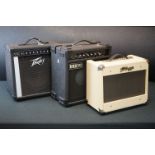 Guitar Amps - A Vox Lead 30, a Peavey Envoy 110, and a Stagg EA-15