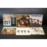 Vinyl - 6 The Beatles LP's to include Rubber Soul (US press on Capitol T 2442), Revolver (PMC 7009),