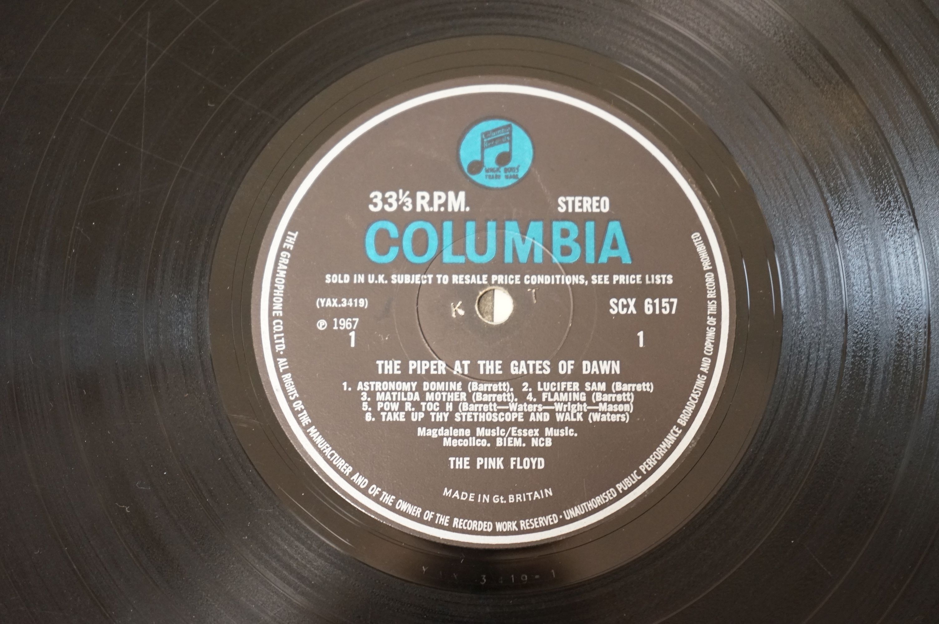 Vinyl - Pink Floyd The Piper At The Gates Of Dawn SCX 6157 on the blue & silver Columbia label. - Image 3 of 6