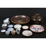 Collection of Chinese and Japanese Ceramics including approximately 10 Chinese Blue and White Tea
