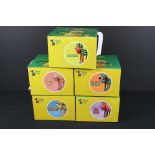 Five boxed Aardman Animations Ltd Shaun in the City Figurines including Star Bake, Lenny, Melonie,