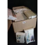 A large collection of mainly British stamp first day covers.