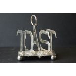 Silver plated toast rack