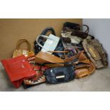 A collection of approx thirteen handbags to include Jaeger, Guess, Jasper Conran and Aspinal