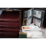 A large collection of mainly British stamp first day covers contained within two boxes.