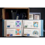 A large collection of stamp first day covers contained within albums.