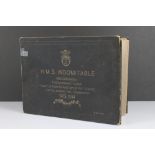 H.M.S Indomitable Mediterranean Photographic Album including approximately 75 mounted photographs