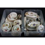 Royal Worcester Evesham Porcelain Dinner Ware to include 3 lidded tureens, 2 small round lidded