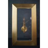 Jaeger-LeCoultre Skeleton Clock with floating Baguette movement housed in a rectangular glass and