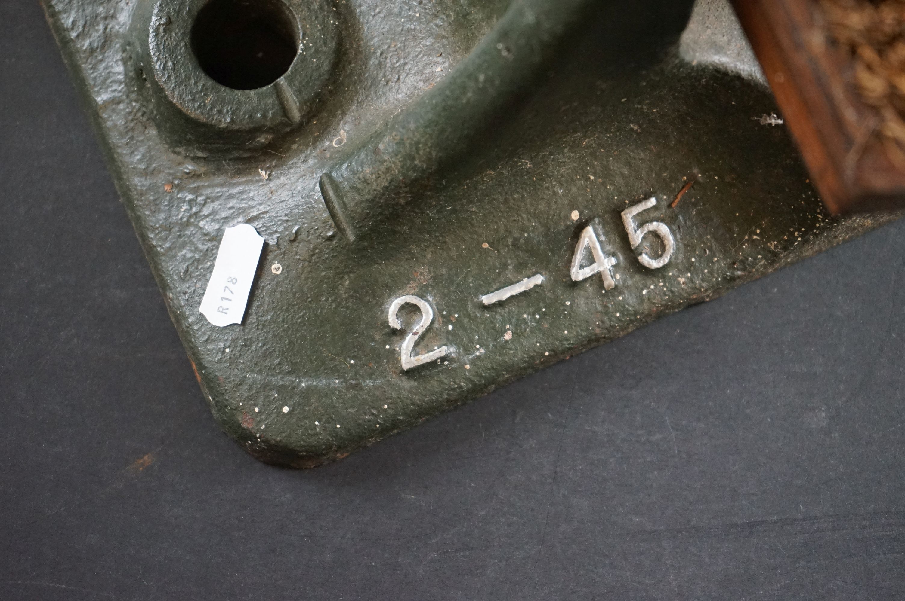 A boot scraper / cleaner made from a GWR Railway track chair. - Image 6 of 6