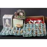 Collection of over 50 Wade Whimsies, Nursery Rhyme Figures and other Figures including Lady & the