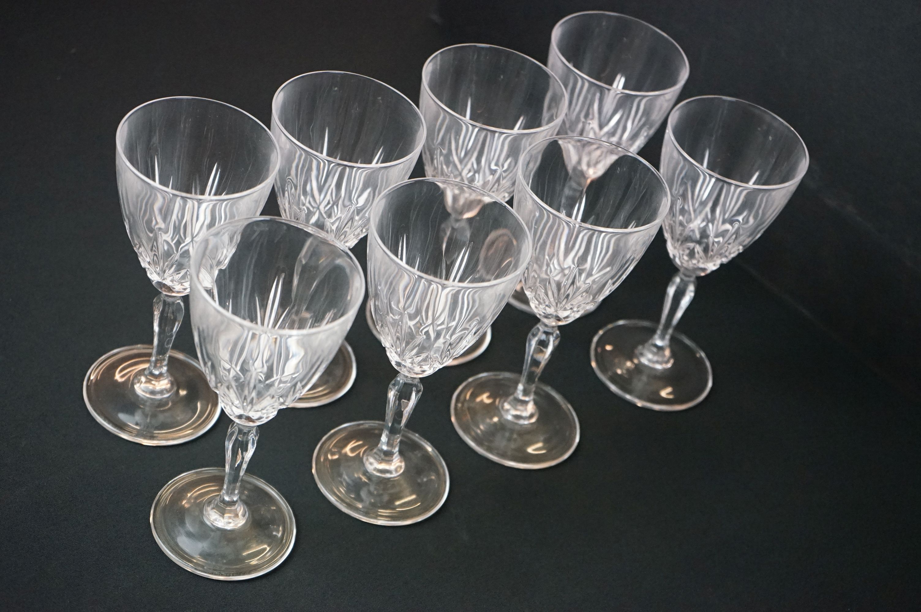 Collection of Cut Glass including Six Royal Brierley Champagne Flutes together with Six Whisky - Image 12 of 12