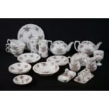 Hammersley & Co ' Glamis Heather ' part Tea Service for Thomas Goode & Co including two teapots, two