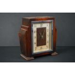 Art Deco Oak Cased Enfield Mantle Clock, 17cm high