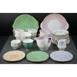 Shelley ' Pole Star ' Part Tea Set comprising Sandwich Plate, 6 Tea Cups, 6 Saucers, 6 Tea Plates,