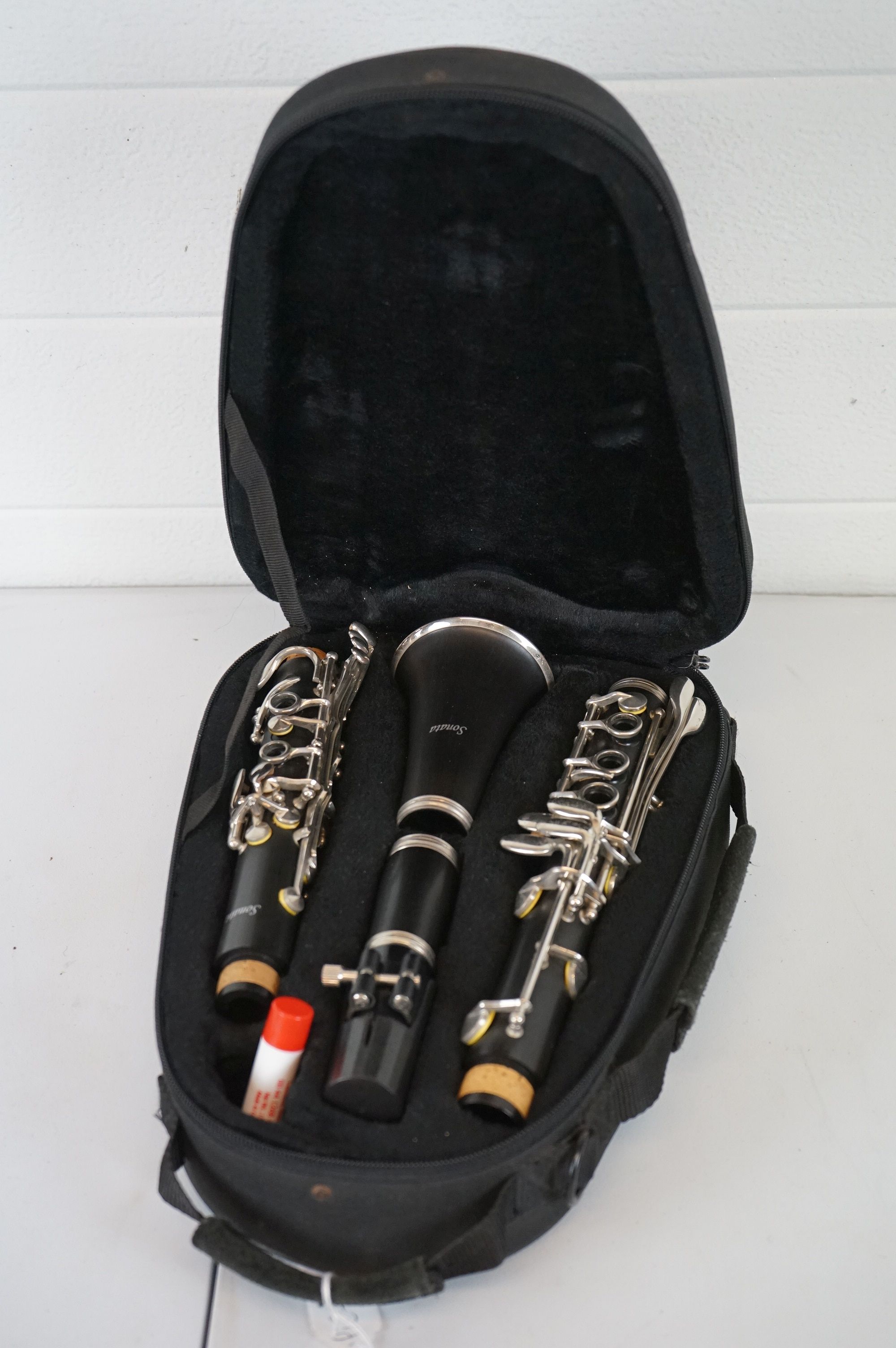 A cased Sonata students Clarinet.