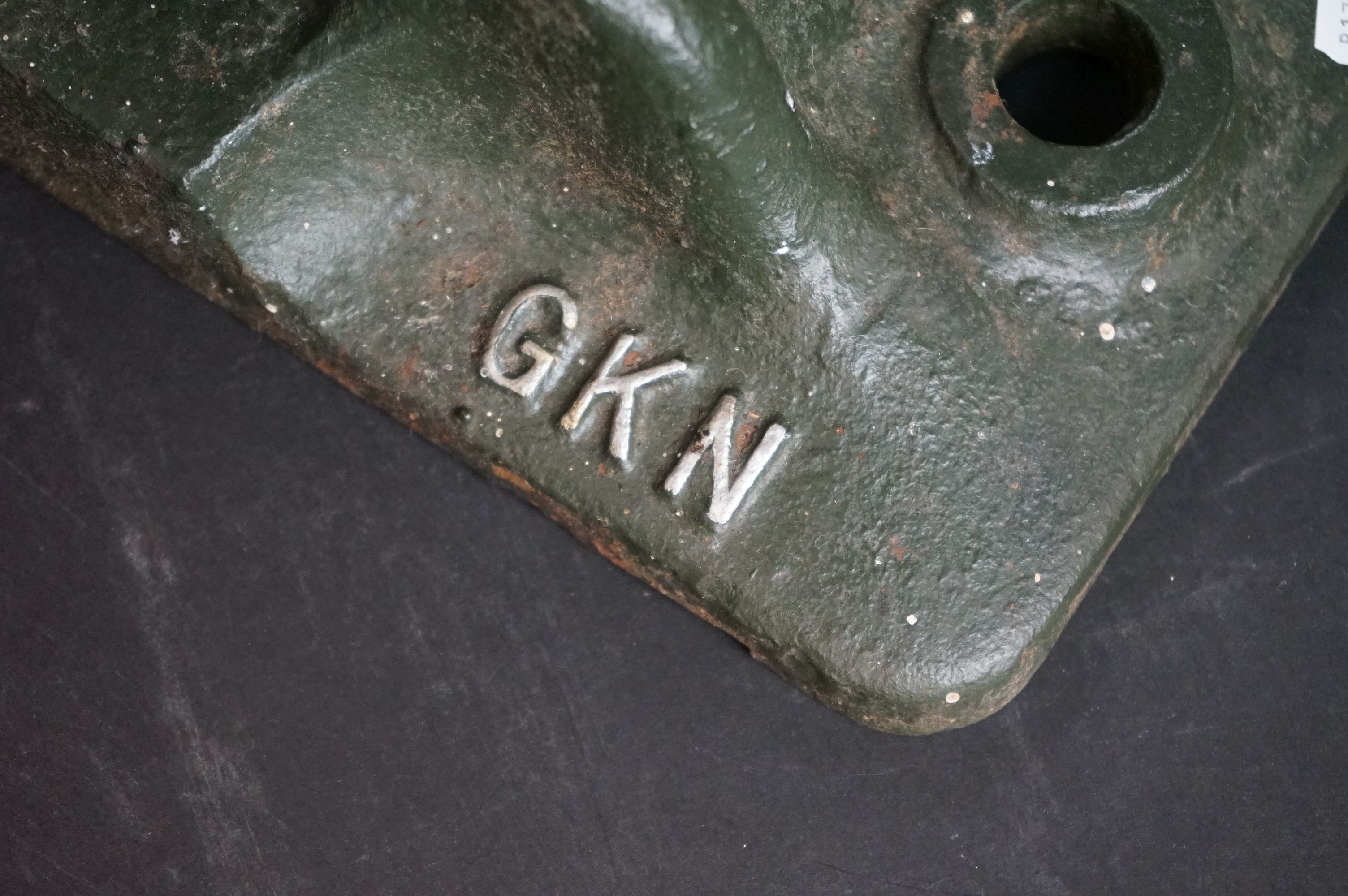A boot scraper / cleaner made from a GWR Railway track chair. - Image 5 of 6