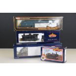 Four boxed OO gauge locomotives to include 3 x Bachmann (32301 2251 Collett Goods 2260 BR Black e/