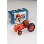 Boxed Tekno 460 Ferguson Tractor in red in vg condition with gd box