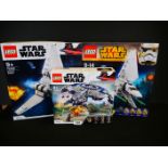 Lego - Three boxed Star Wars sets to include 75094 Imperial Shuttle Tydirium, 75302 Imperial Shuttle