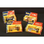 Four boxed Dinky Toys vintage diecast model racing cars to include 2x 226 Ferrari 312/B2, 222